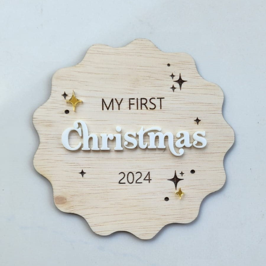 My First Christmas Plaque