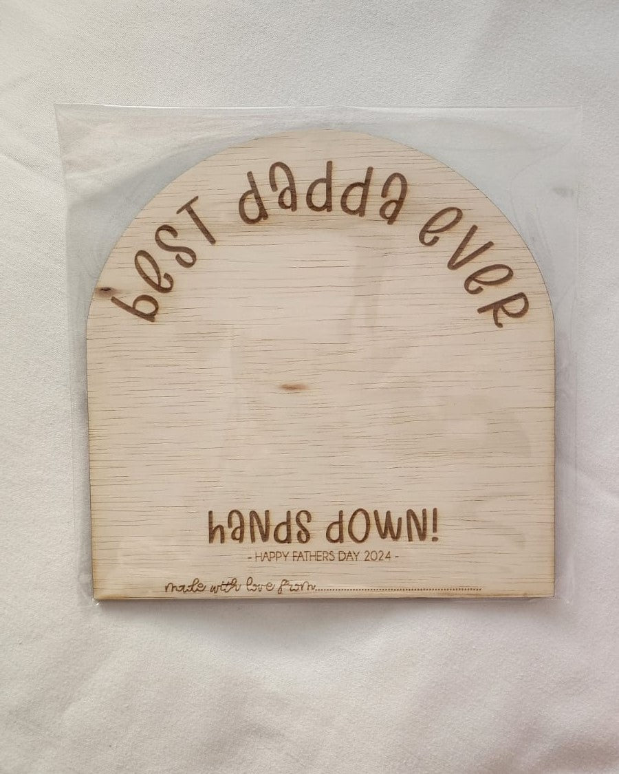 Best ever 'Hands Down' plaque