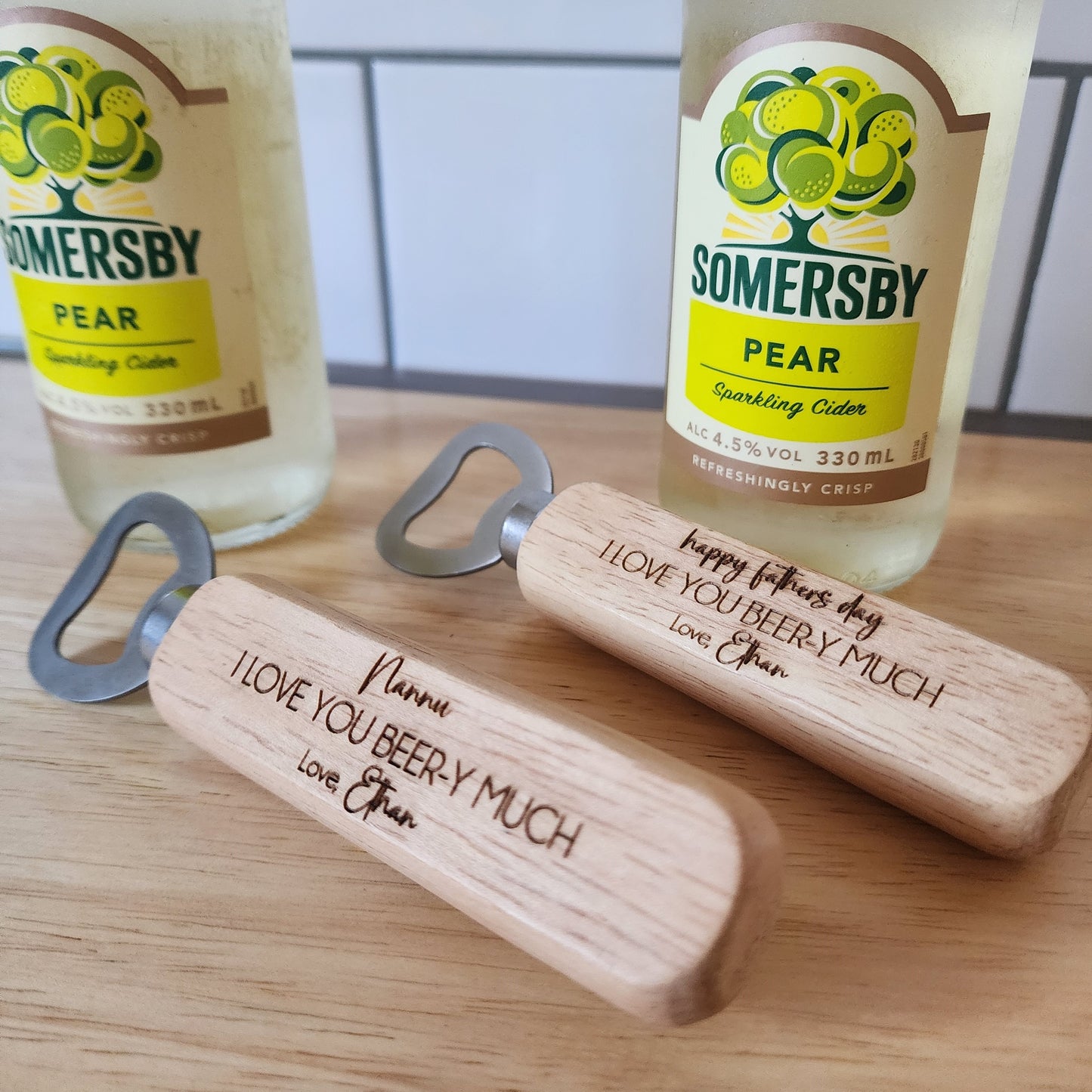 Bottle Opener 'I love you BEER-Y much'
