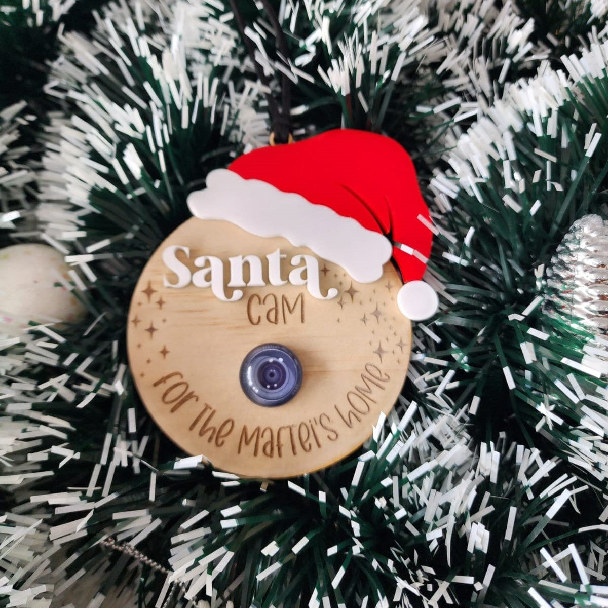 'Santa Cam' Christmas ornament