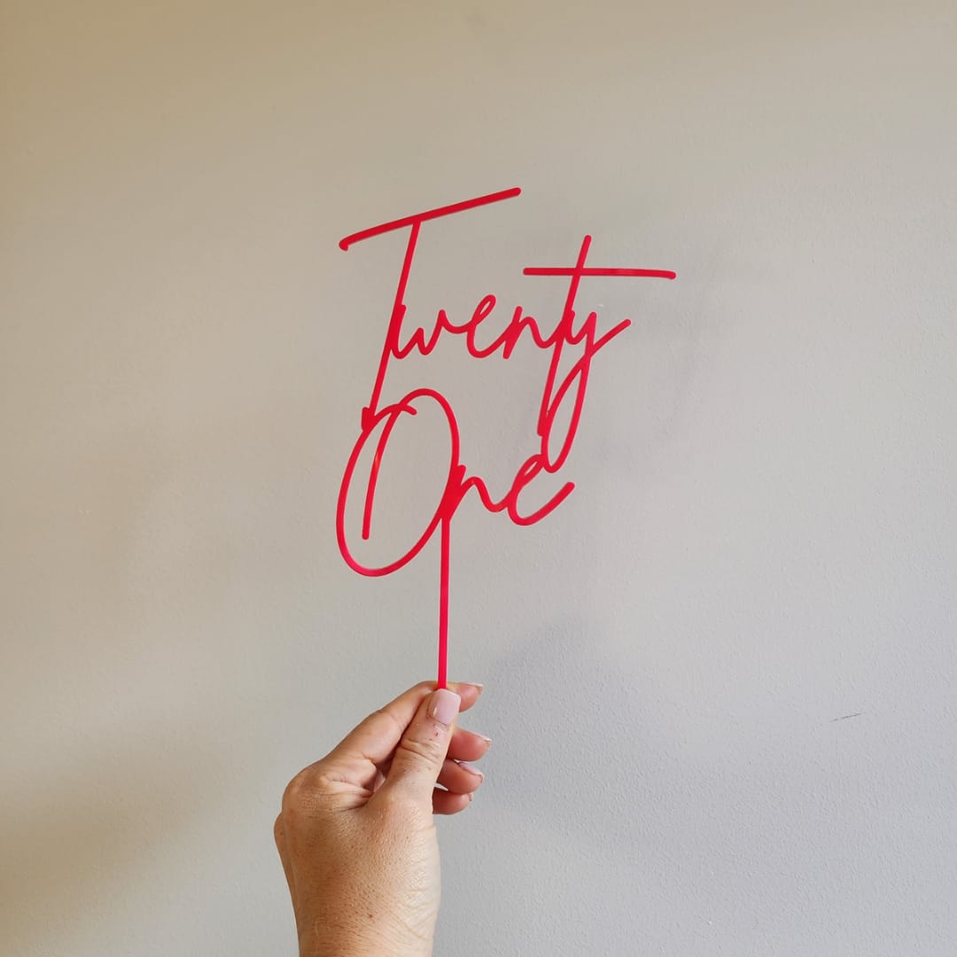 Twenty One (21st) Cake Topper