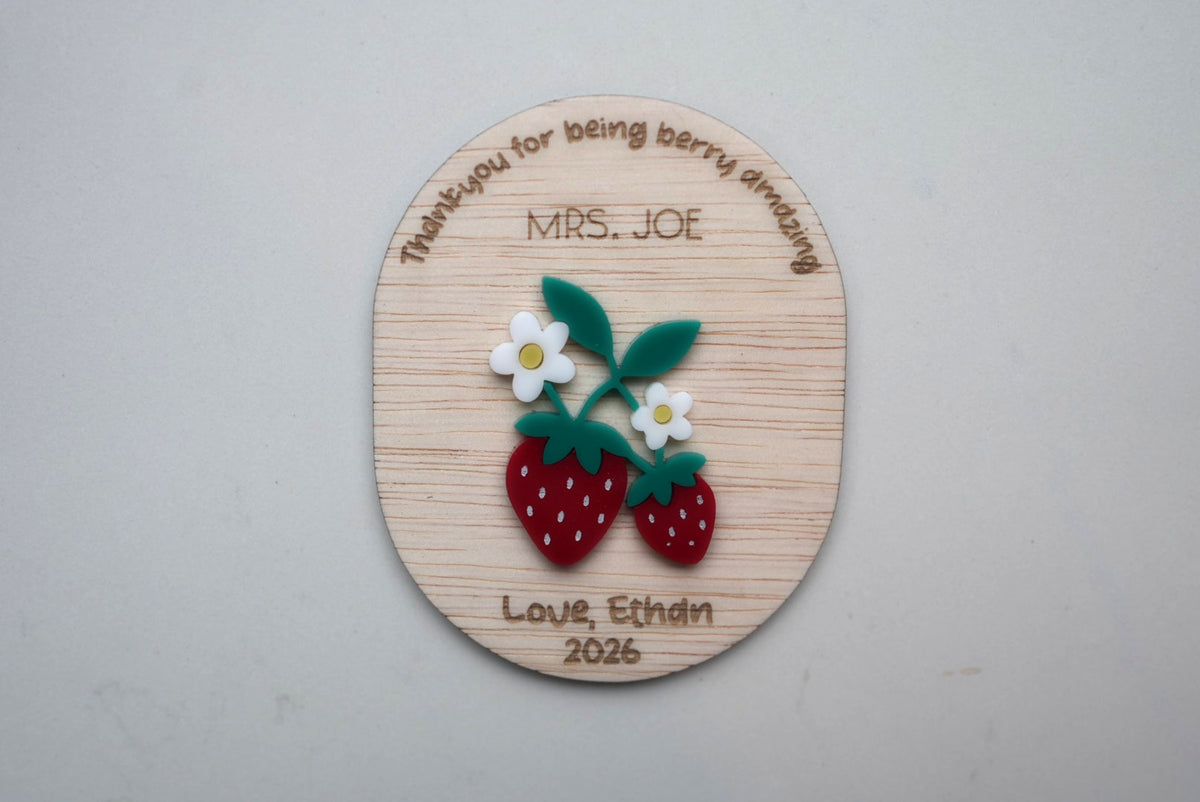 Personalised Teacher Thank You Magnetic Plaque