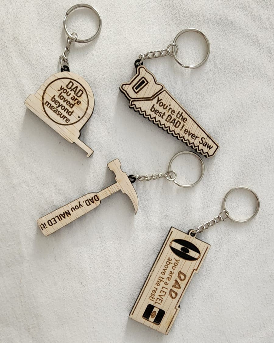 Tool keyrings for Dad