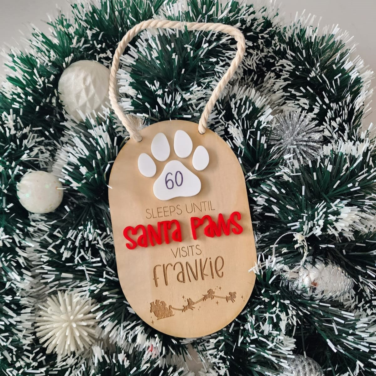 'Santa Paws' Christmas countdown