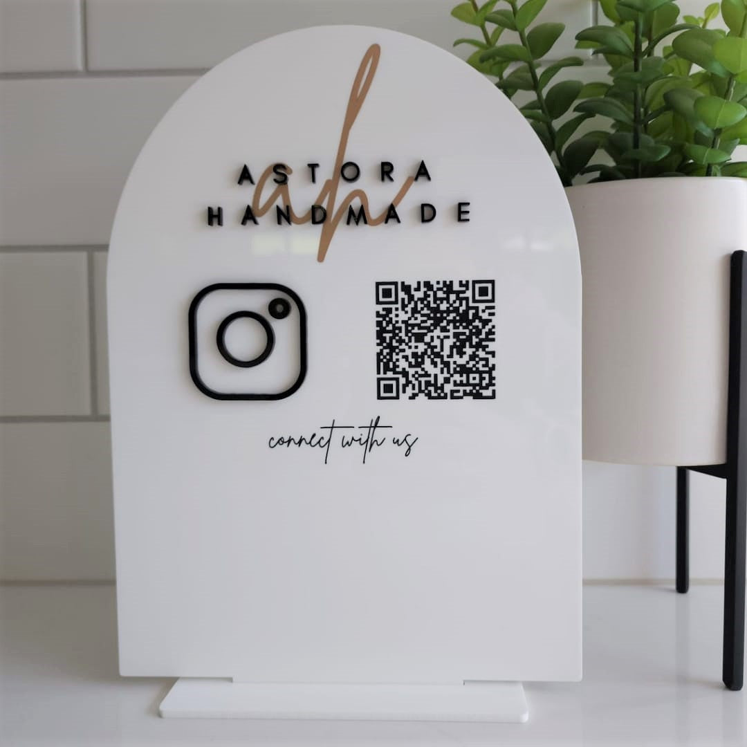 Business Sign with QR codes