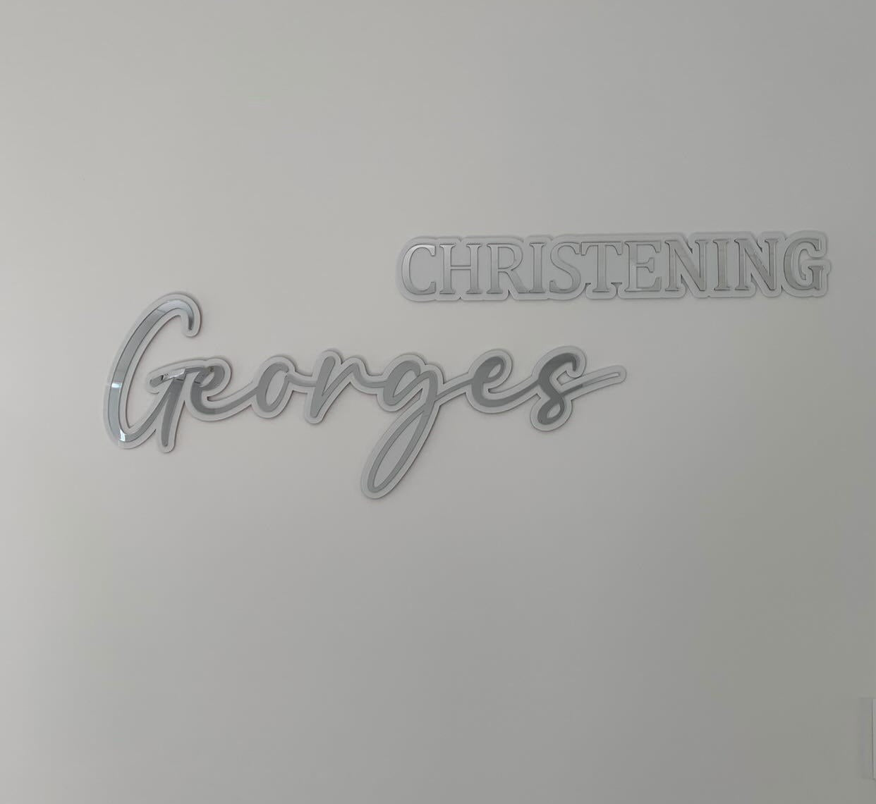 Custom acrylic name sign (Double layer)