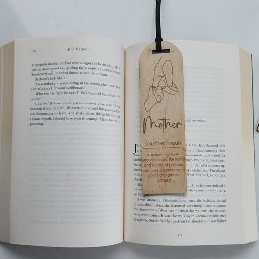 'Mother' wooden bookmark- Mother's Day