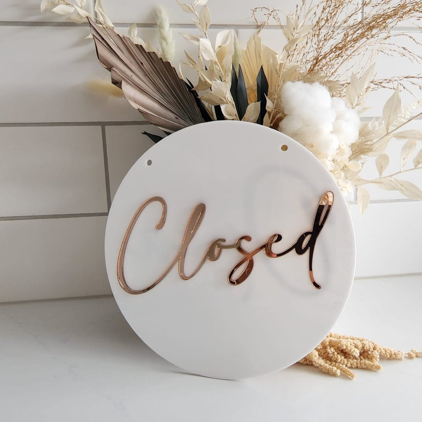 Open Closed Sign Double sided
