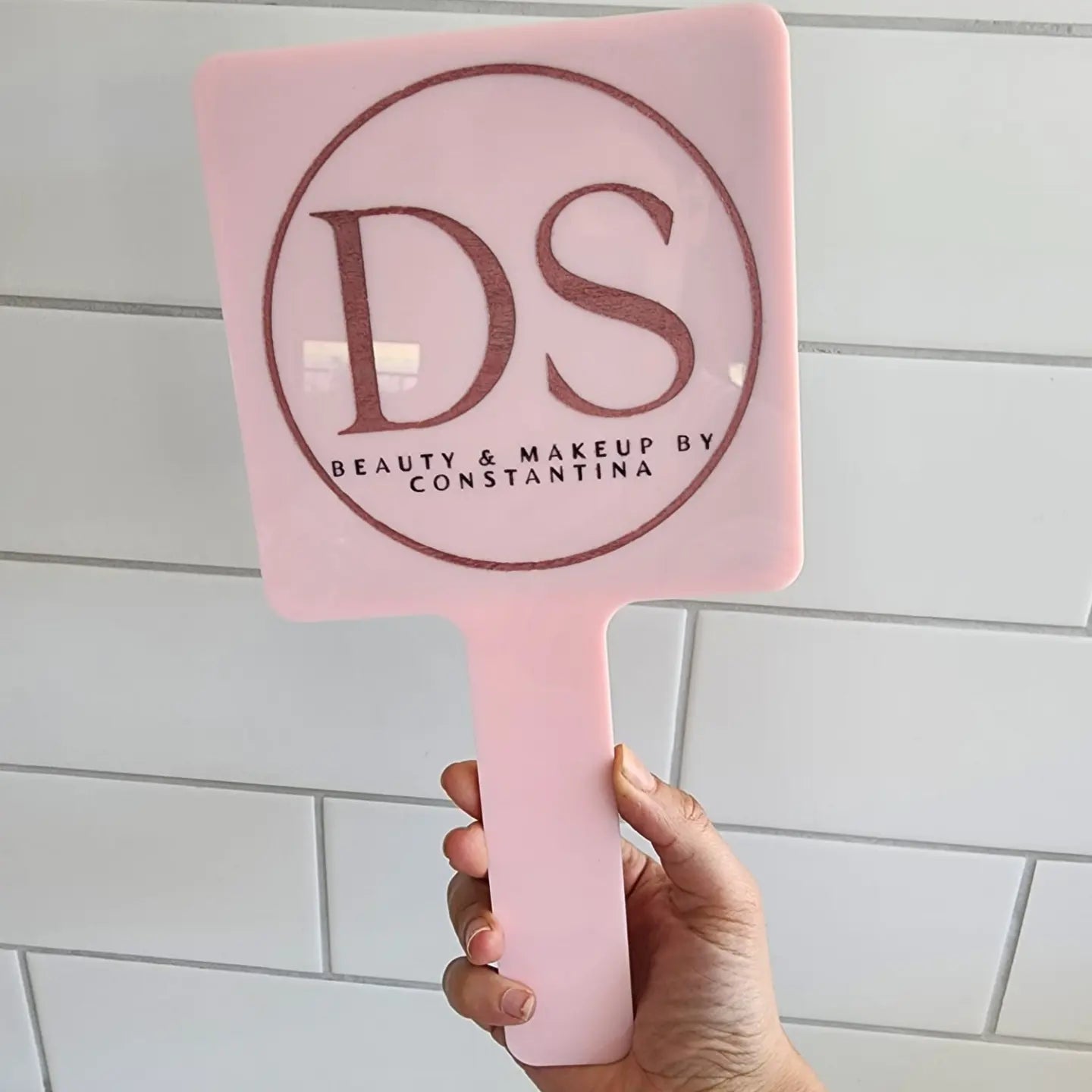 Custom logo handheld mirror