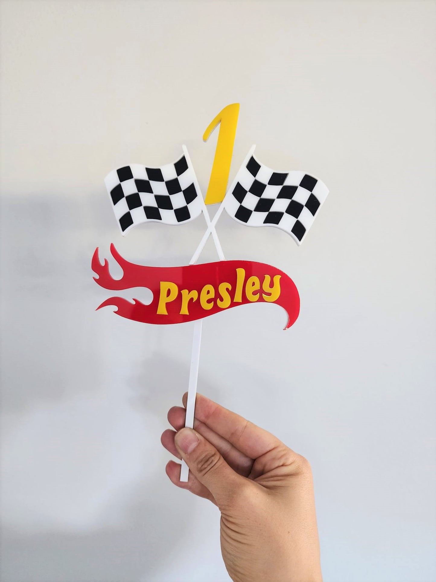 Racing themed Cake topper